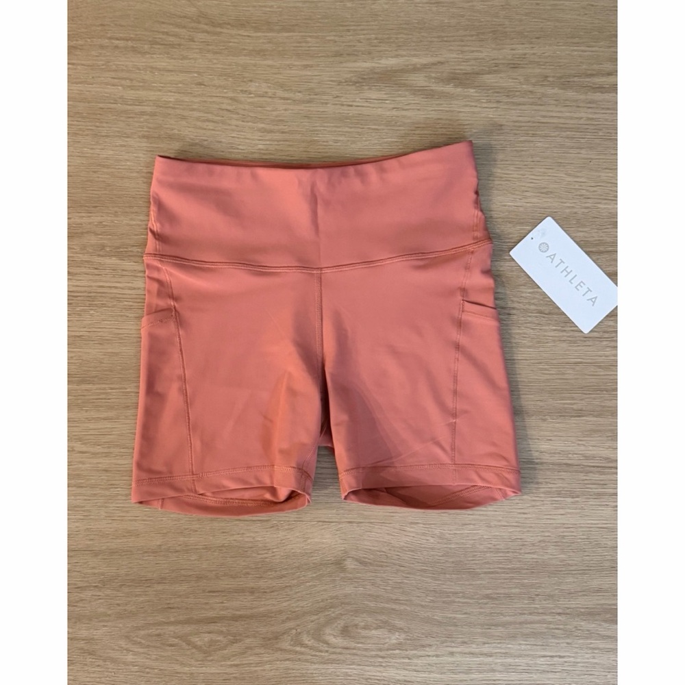 🆕 NWT Athleta Interval Stash 5” Short in Natural Rose - Picture 2 of 10
